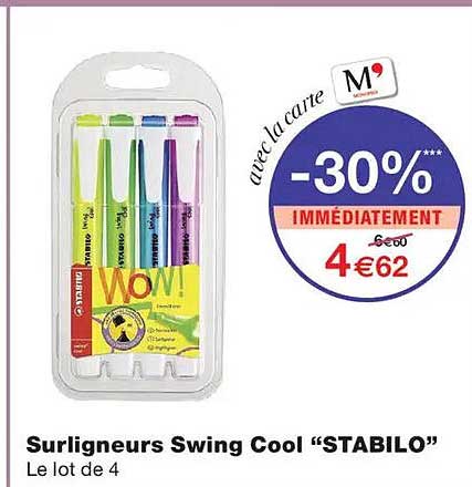 Surligneurs Swing Cool “STABILO”