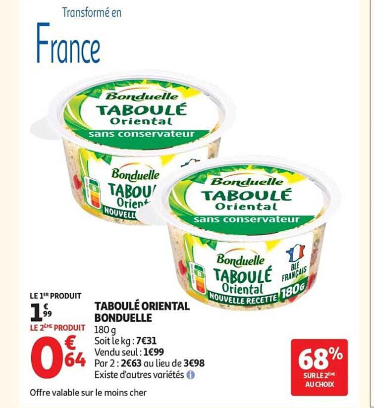 TABOULÉ ORIENTAL BONDUELLE