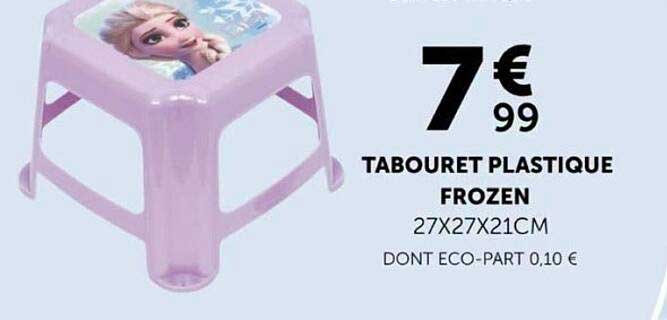 TABOURET PLASTIQUE FROZEN