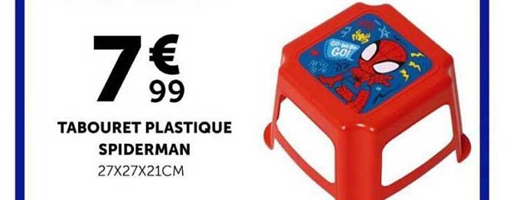 TABOURET PLASTIQUE SPIDERMAN