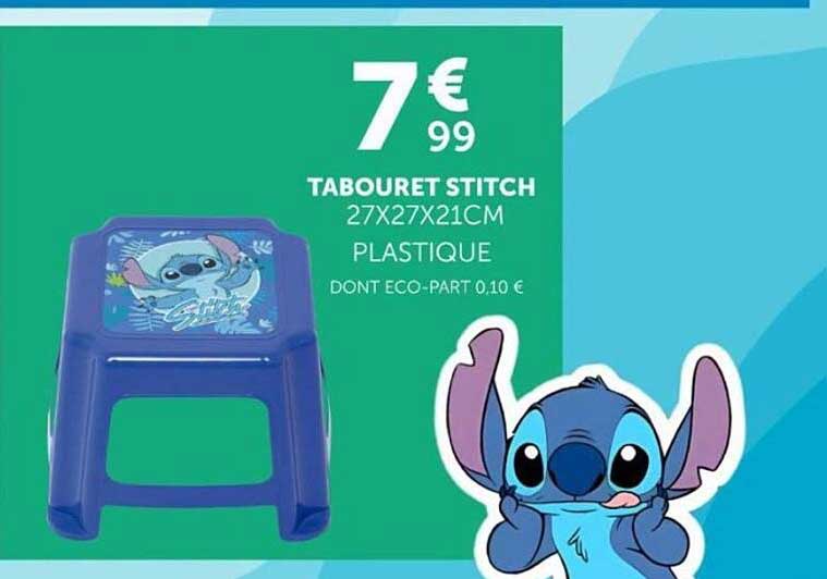 TABOURET STITCH 27X27X21CM PLASTIQUE DONT ECO-PART 0.10 €