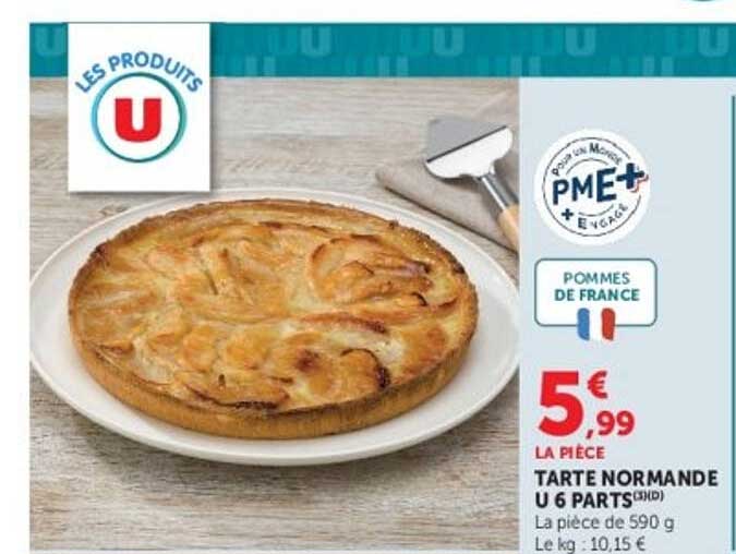 TARTE NORMANDE U 6 PARTS