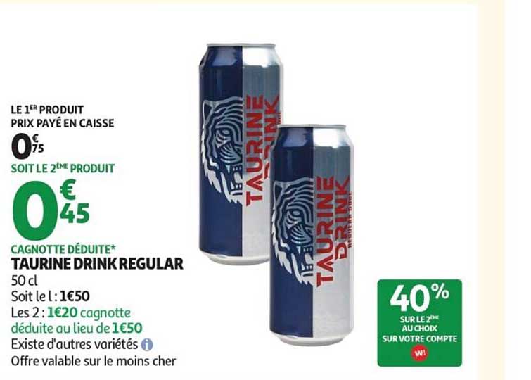 TAURINE DRINK REGULAR