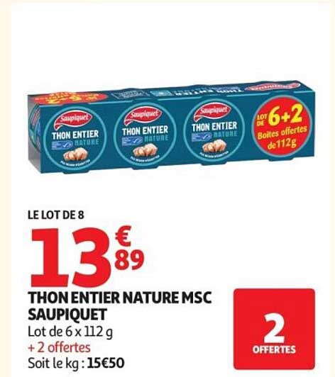 THON ENTIER NATURE MSC SAUPIQUET