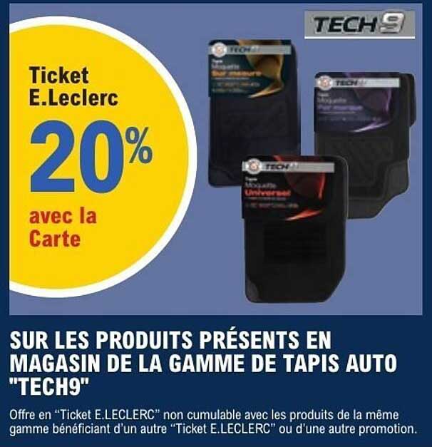 Ticket E.Leclerc 20% avec la Carte