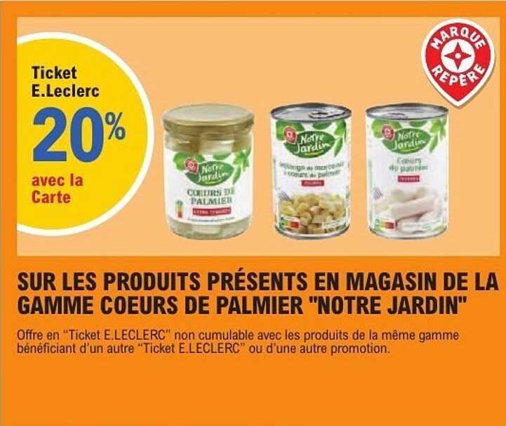 Ticket E.Leclerc 20% avec la Carte