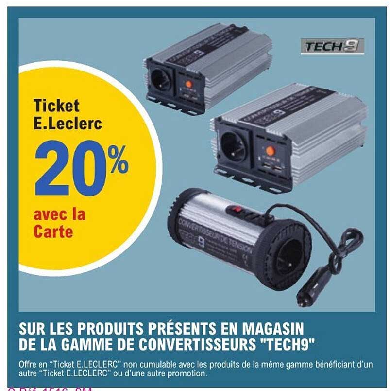 Ticket E.Leclerc 20% avec la Carte