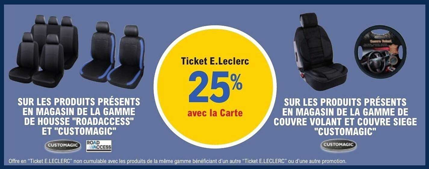 Ticket E.Leclerc 25% avec la Carte