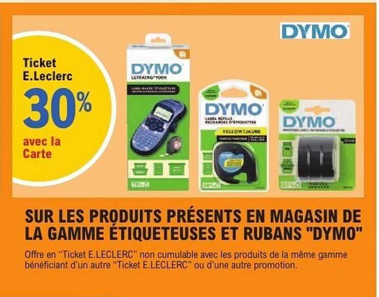 Ticket E.Leclerc 30% avec la Carte