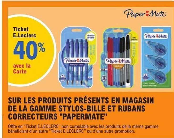 Ticket E.Leclerc 40% avec la Carte