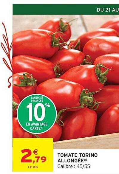 TOMATE TORINO ALLONGÉE