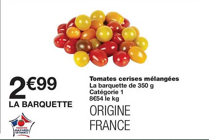 Tomates cerises mélangées
