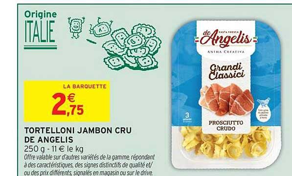 TORTELLONI JAMBON CRU DE ANGELIS