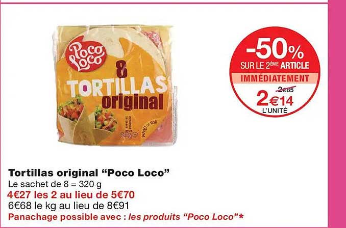 Tortillas original “Poco Loco”