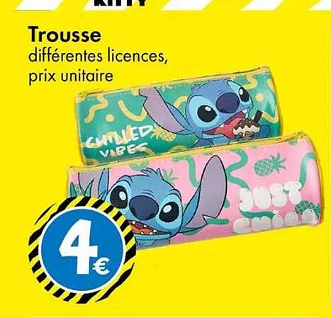 Trousse différentes licences, prix unitaire