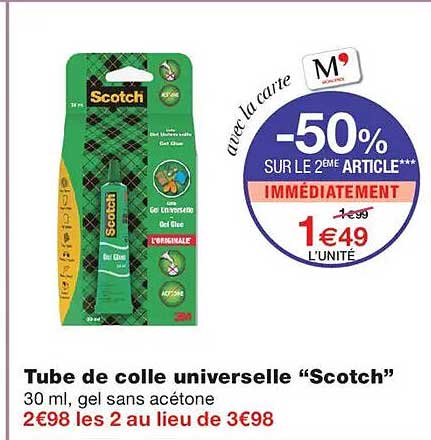 Tube de colle universelle “Scotch”
