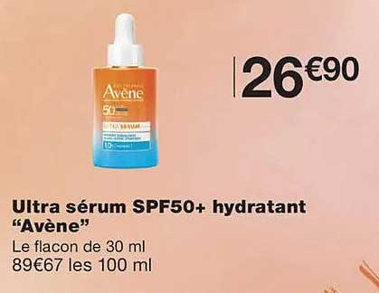 Ultra sérum SPF50+ hydratant “Avène”