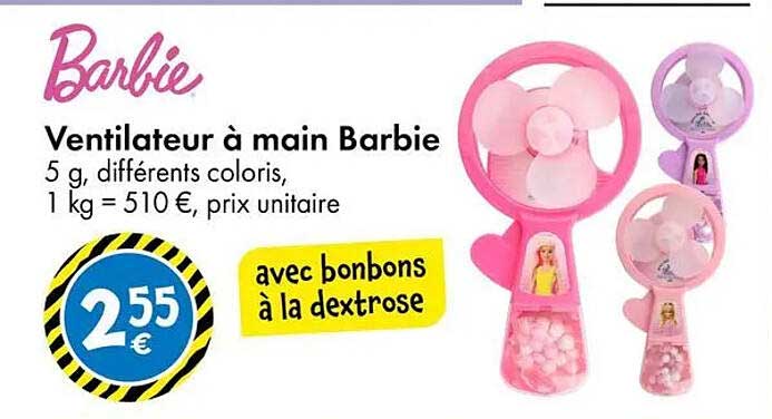 Ventilateur à main Barbie