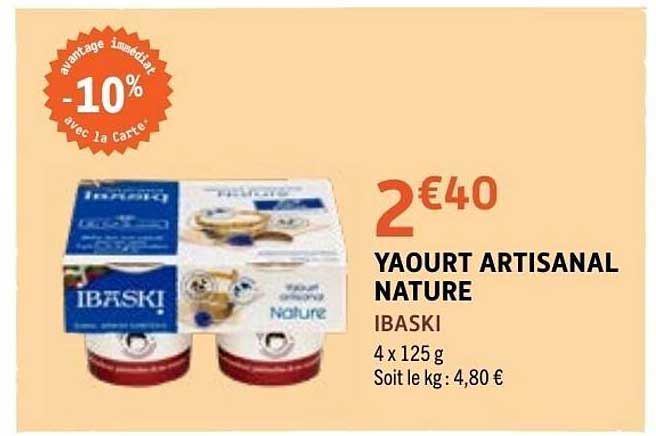 YAOURT ARTISANAL NATURE IBASKI