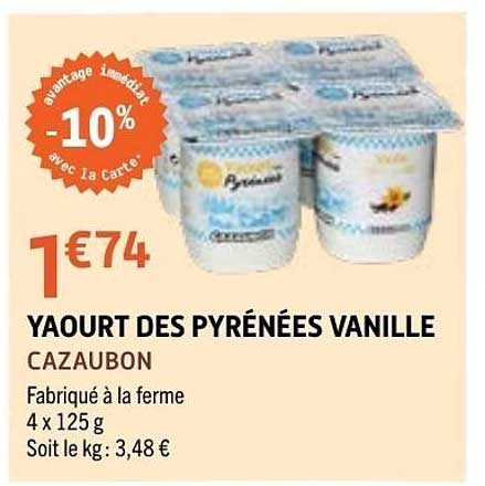 YAOURT DES PYRÉNÉES VANILLE CAZAUBON