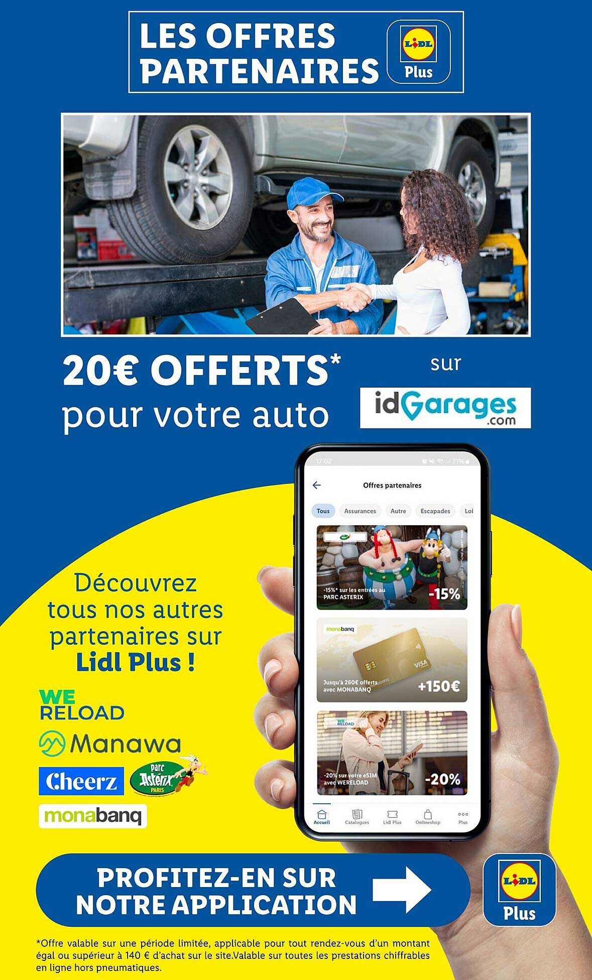 20€ OFFERTS* pour votre auto
