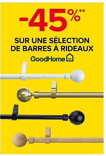 -45% SUR UNE SÉLECTION DE BARRES À RIDEAUX