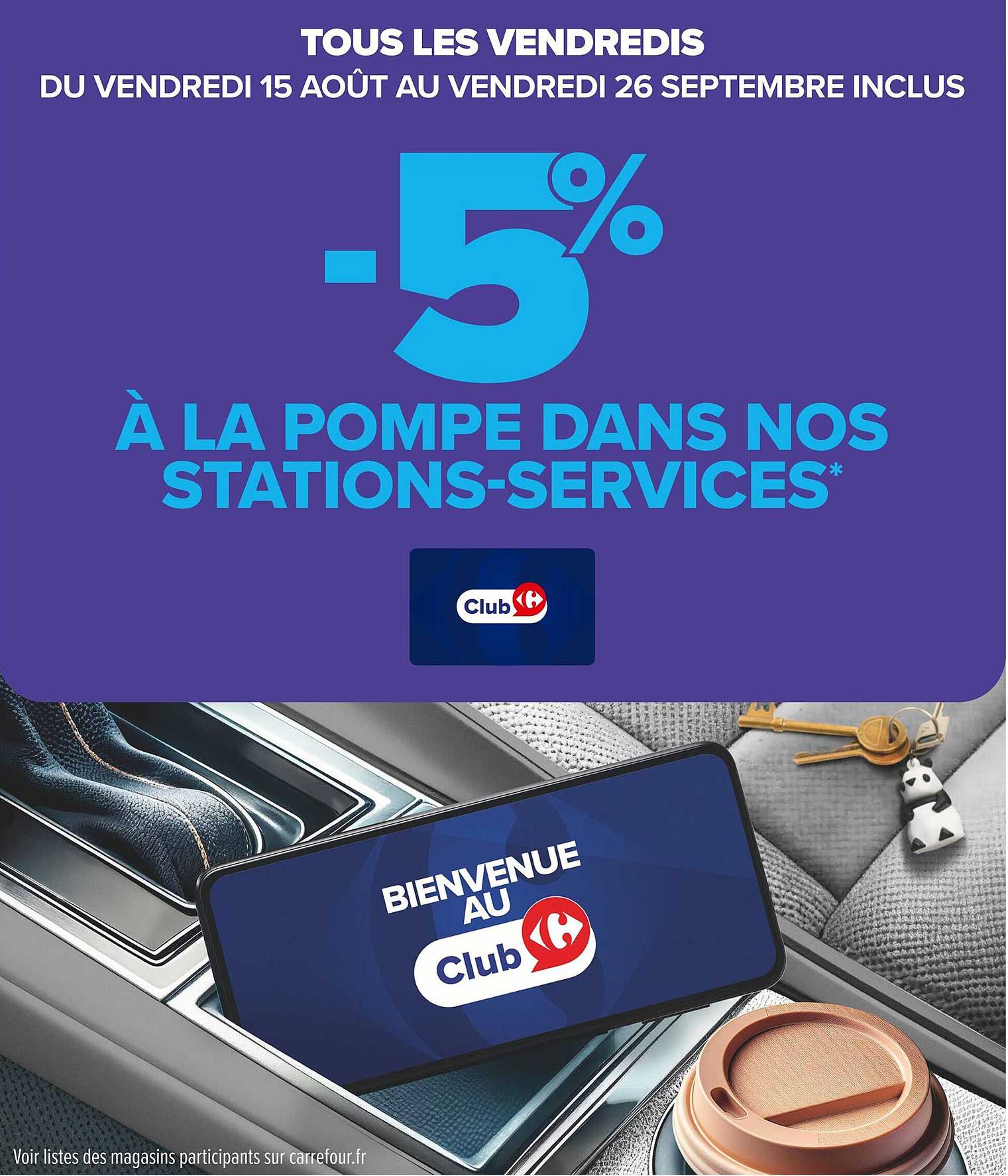 -5% À LA POMPE DANS NOS STATIONS-SERVICES