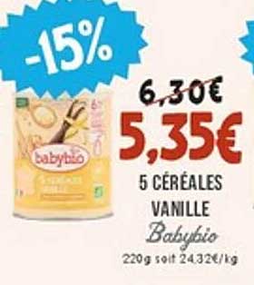 5 Céréales Vanille Babybio