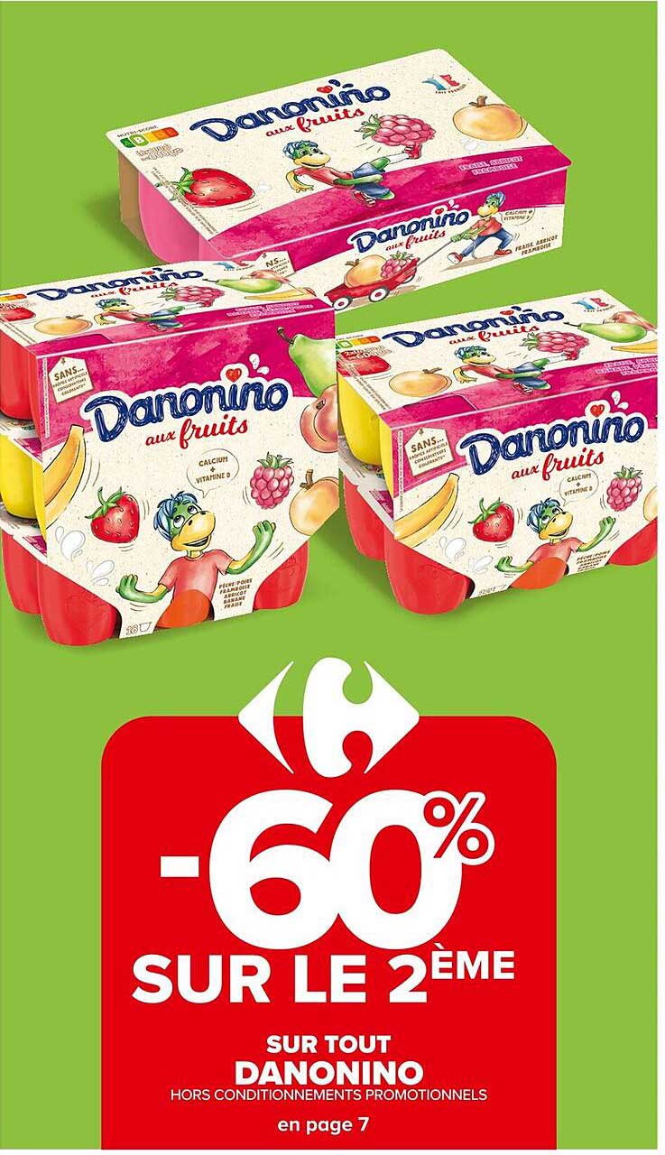 60% SUR LE 2ÈME SUR TOUT DANONINO