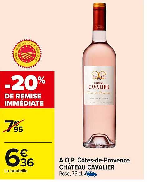 A.O.P. Côtes-de-Provence CHÂTEAU CAVALIER