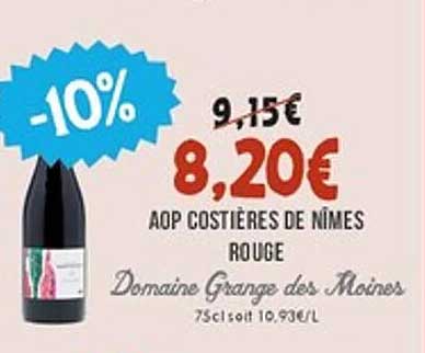 AOP COÛTIÈRES DE NÎMES ROUGE