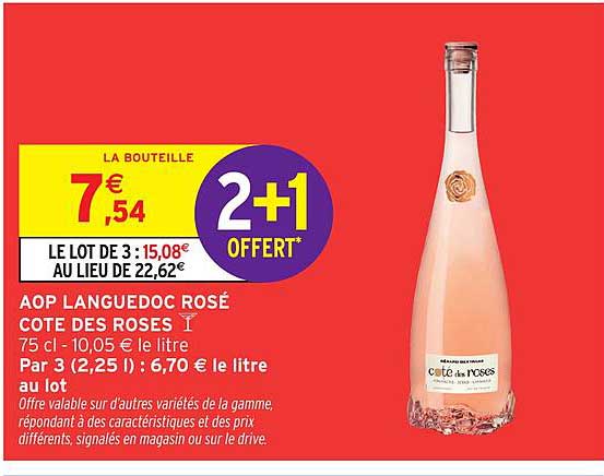 AOP LANGUEDOC ROSÉ COTE DES ROSES