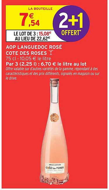 AOP LANGUEDOC ROSÉ COTE DES ROSES