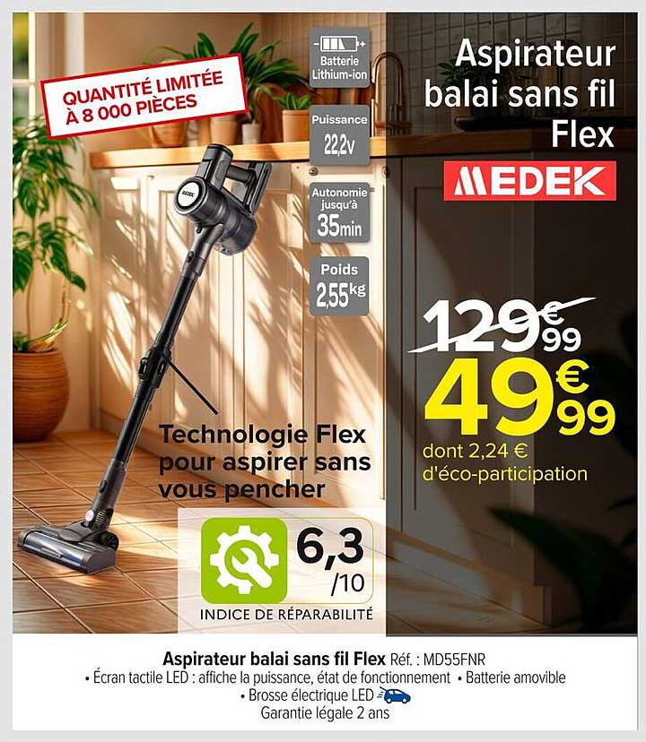 Aspirateur balai sans fil Flex