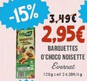 BARQUETTES O'CHOCO NOISETTE