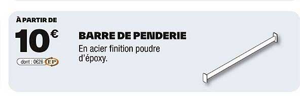BARRE DE PENDERIE