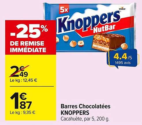 Barres Chocolatées KNOPPERS
