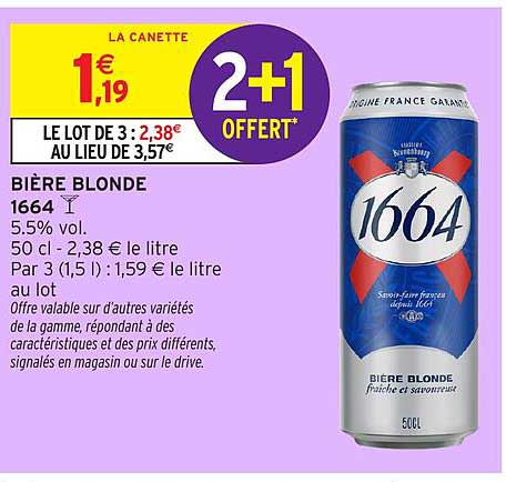 BIÈRE BLONDE 1664