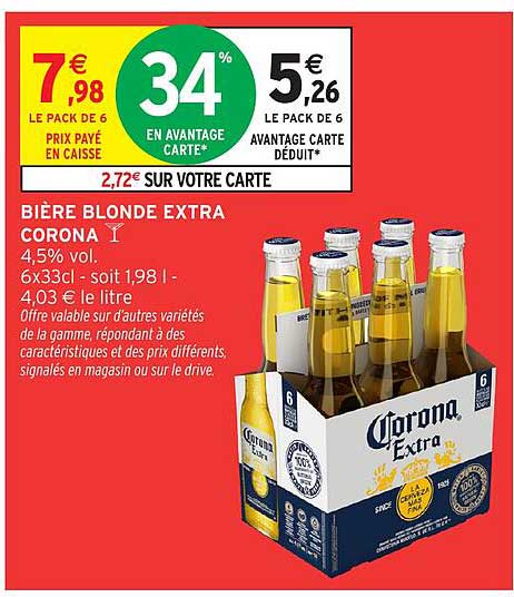 BIÈRE BLONDE EXTRA CORONA