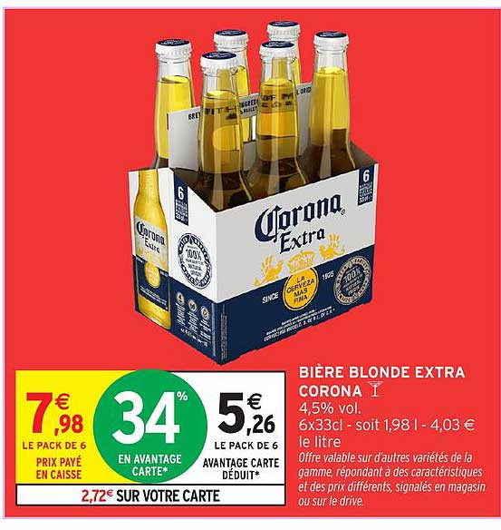 BIÈRE BLONDE EXTRA CORONA