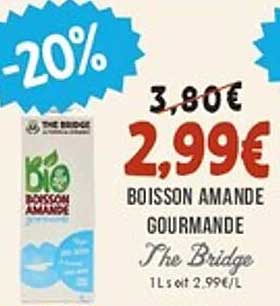 Boisson Amande Gourmande - The Bridge