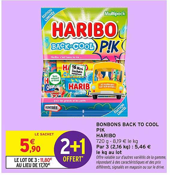BONBONS BACK TO COOL PIK HARIBO