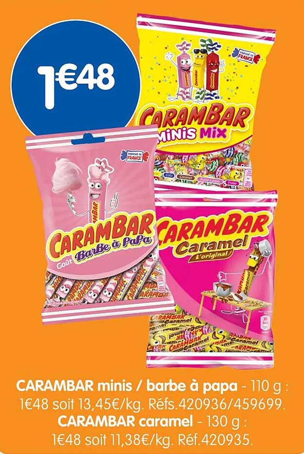 CARAMBAR minis / barbe à papa