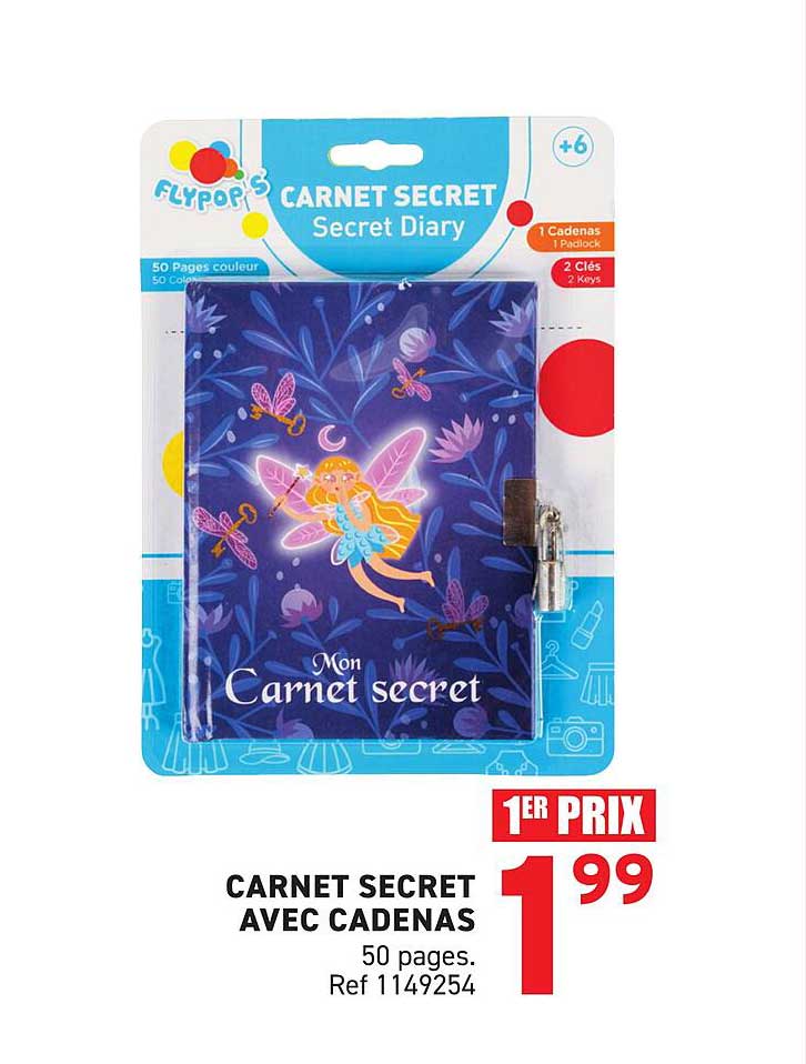CARNET SECRET AVEC CADENAS