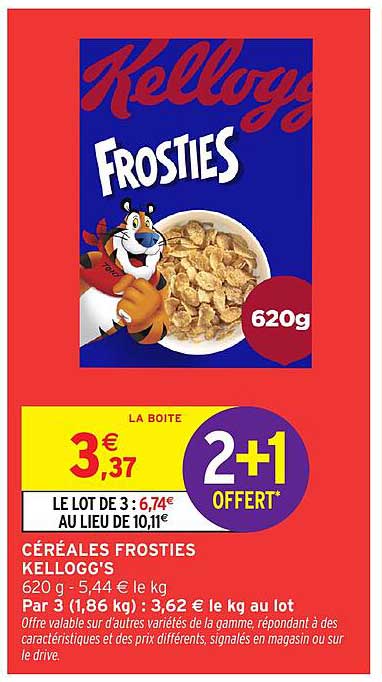 CÉRÉALES FROSTIES KELLOGG'S