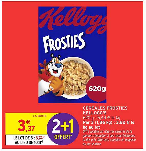 CÉRÉALES FROSTIES KELLOGG'S
