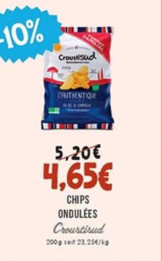 CHIPS ONDULÉES Croustisud