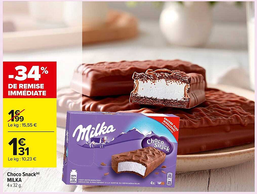 Choco Snack Milka 4 x 32 g