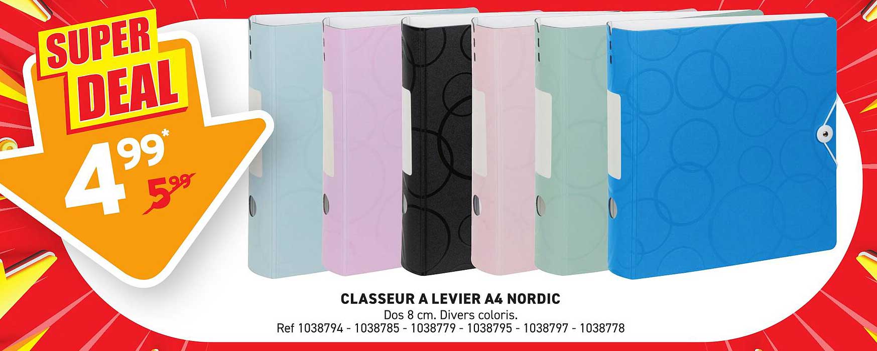 CLASSEUR A LEVIER A4 NORDIC