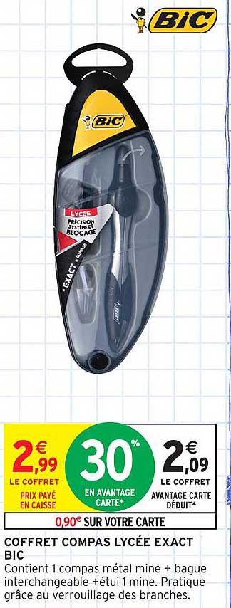 COFFRET COMPAS LYCÉE EXACT BIC